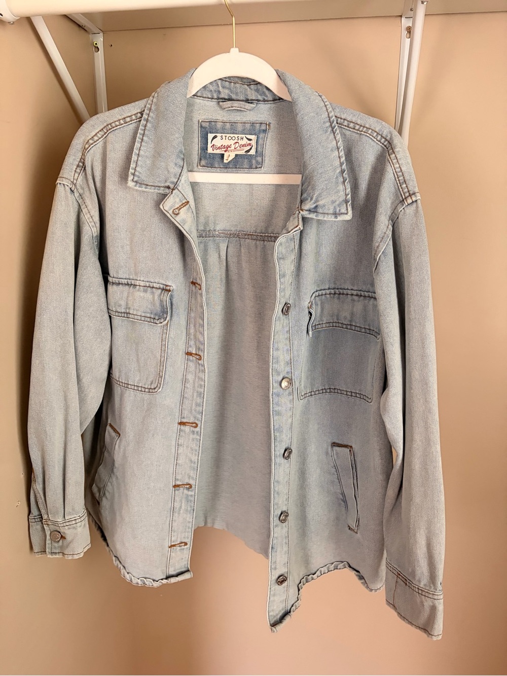 Vintage Denim Light Blue Denim Jacket
